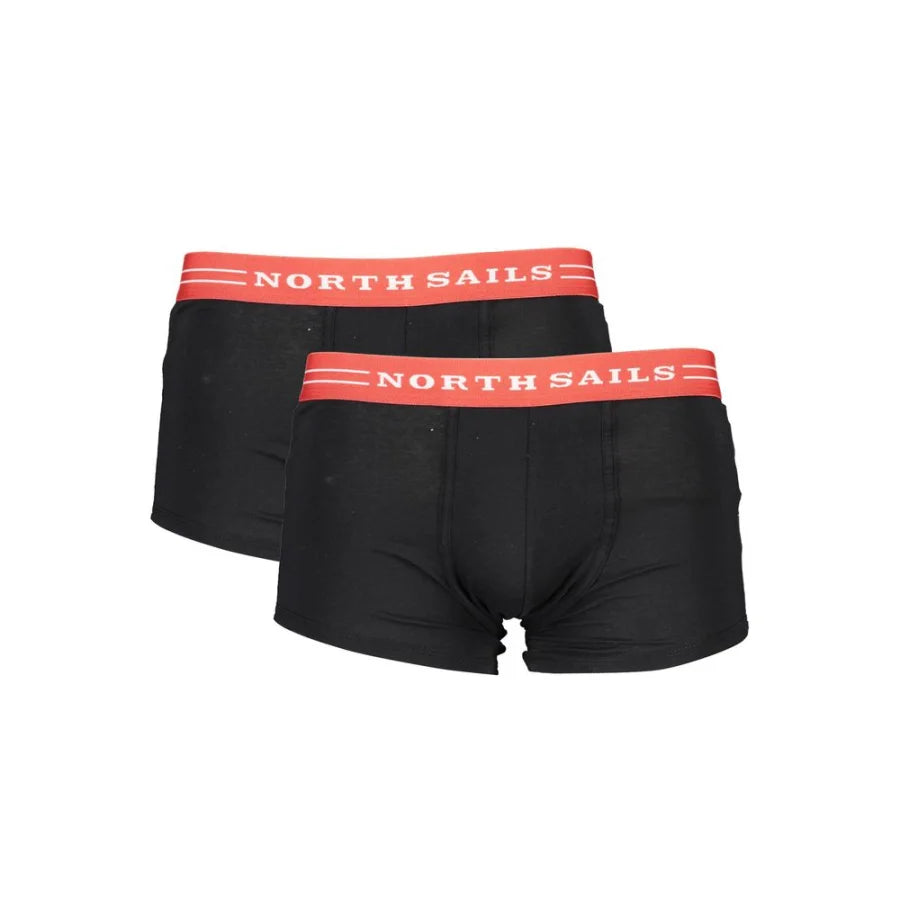 North Sails Black Cotton Men Boxer Shorts