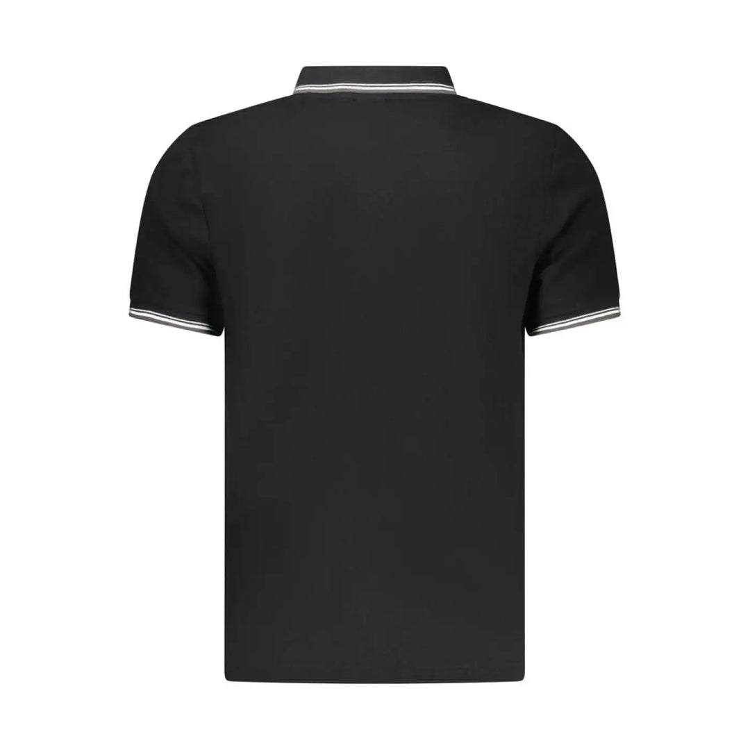 North Sails Black Cotton Men Polo