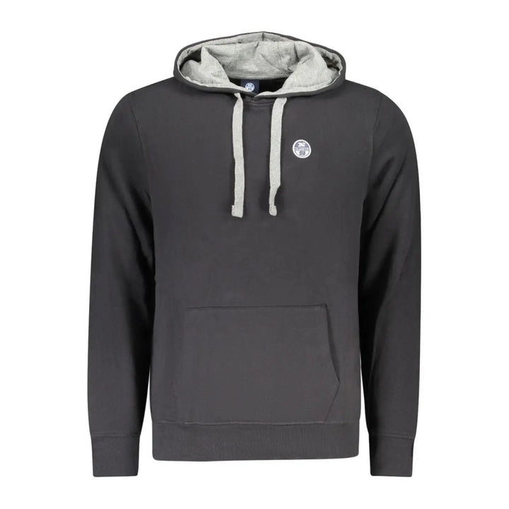 North Sails Black Cotton Men Sweatshirt