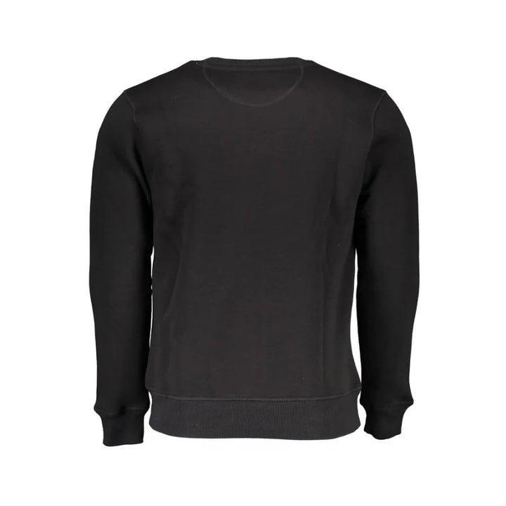 North Sails Black Cotton Men Sweatshirt