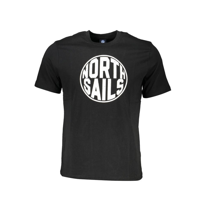 North Sails Black Cotton Men T-shirt