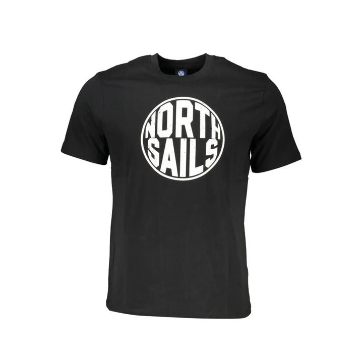 North Sails Black Cotton Men T-shirt