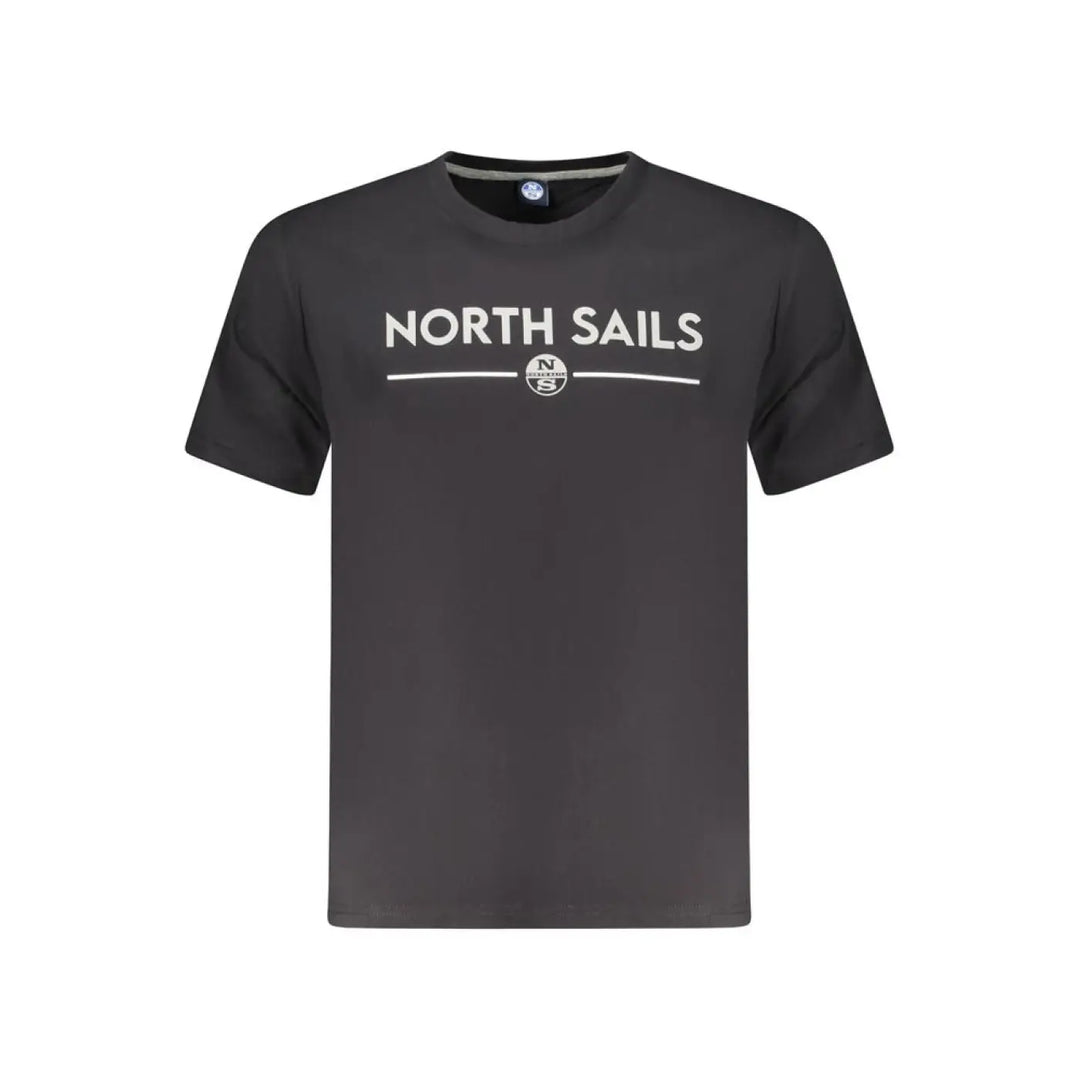 North Sails Black Cotton Men T-shirt