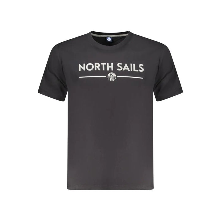 North Sails Black Cotton Men T-shirt