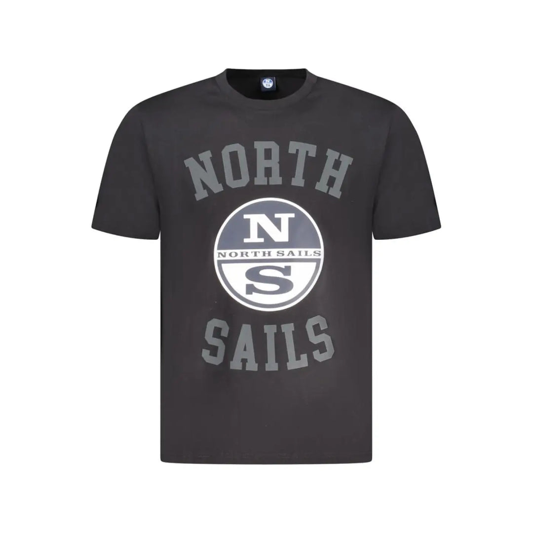 North Sails Black Cotton Men T-shirt