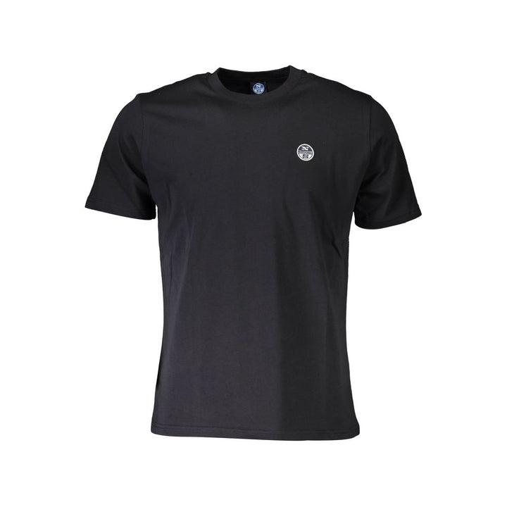 North Sails Black Cotton Men T-shirt