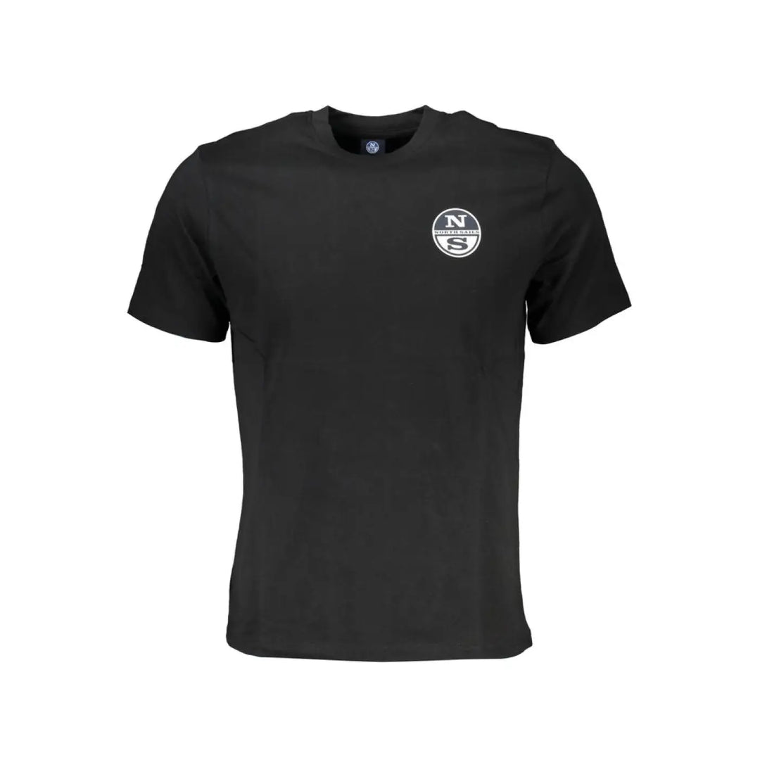 North Sails Black Cotton Men T-Shirt