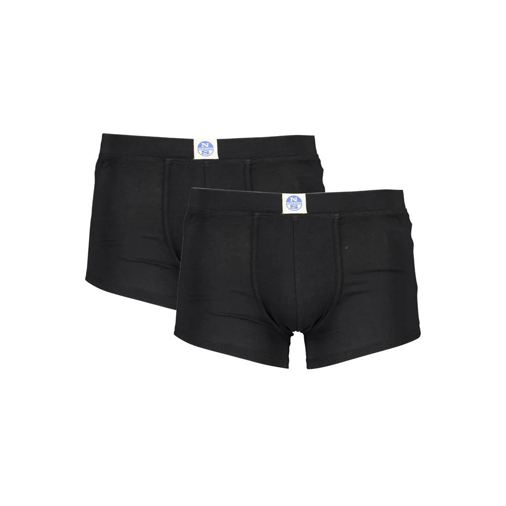 North Sails Black Cotton Men’s Boxer Briefs