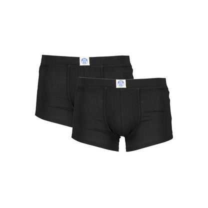 North Sails Black Cotton Men’s Boxer Briefs