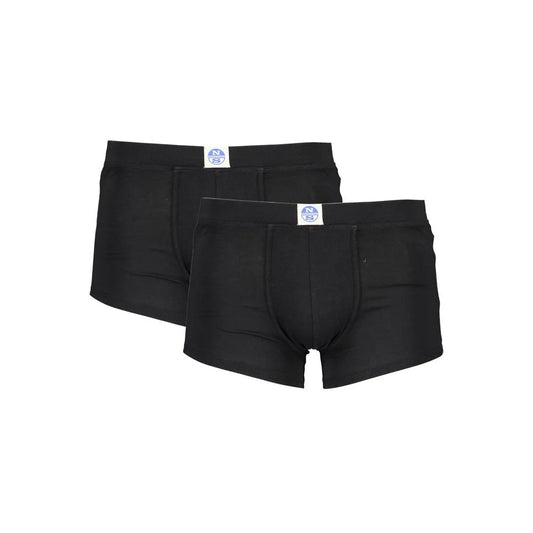 North Sails Black Cotton Men’s Boxer Briefs