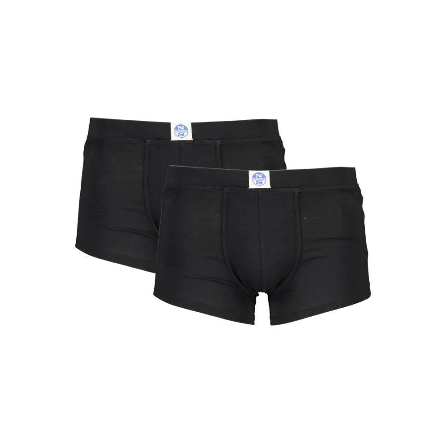 North Sails Black Cotton Men’s Boxer Briefs