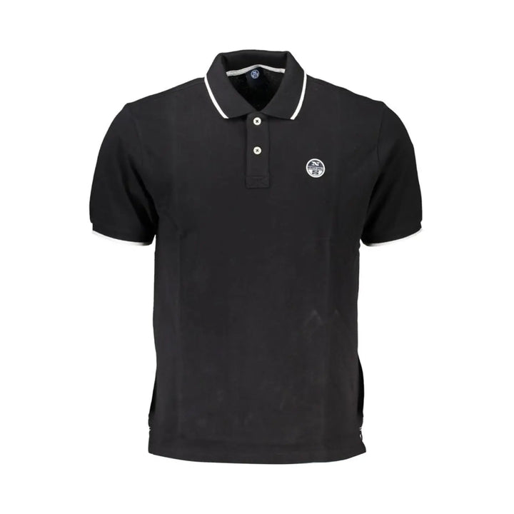 North Sails Black Cotton Men’s Polo Shirt