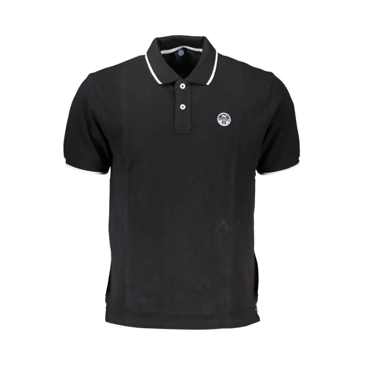North Sails Black Cotton Men’s Polo Shirt