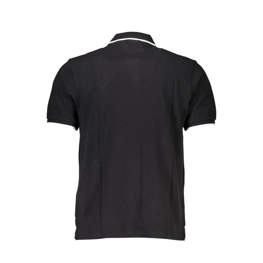 North Sails Black Cotton Men’s Polo Shirt