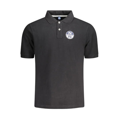 North Sails Black Cotton Men’s Polo Shirt