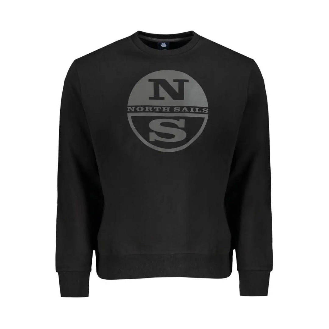 North Sails Black Cotton Men’s Sweatshirt