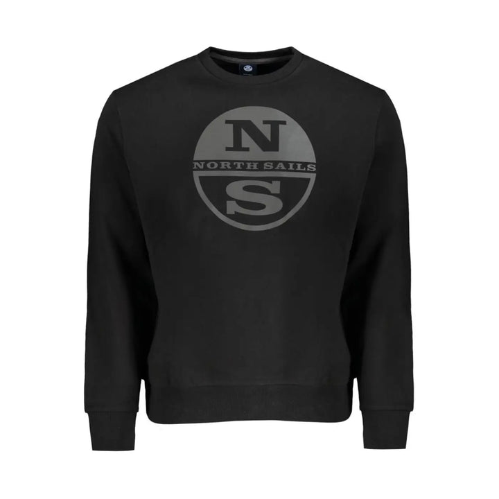 North Sails Black Cotton Men’s Sweatshirt