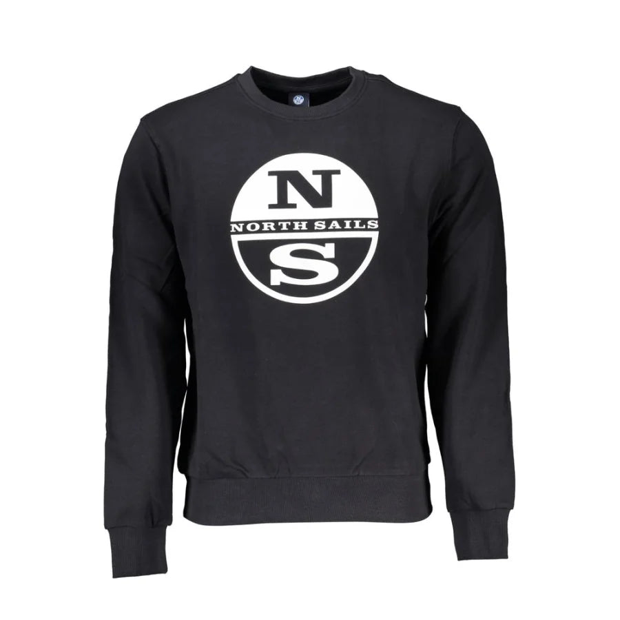 North Sails Black Cotton Men’s Sweatshirt