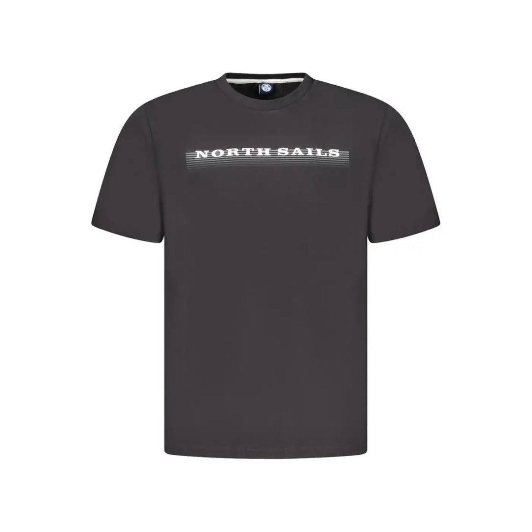 North Sails Black Cotton Men’s T-shirt
