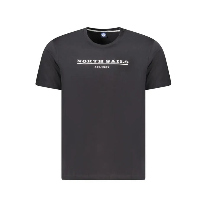 North Sails Black Cotton Men’s T-shirt