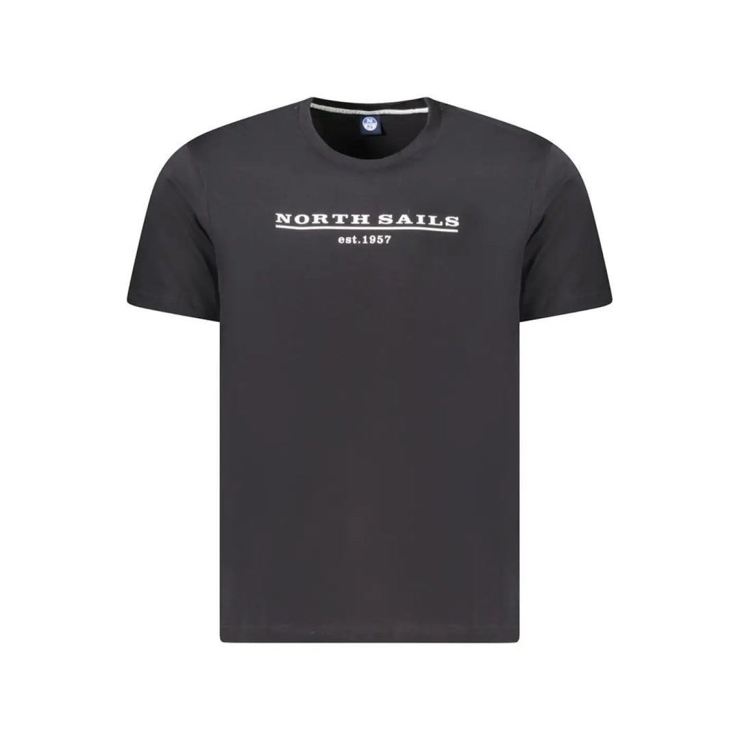 North Sails Black Cotton Men’s T-shirt
