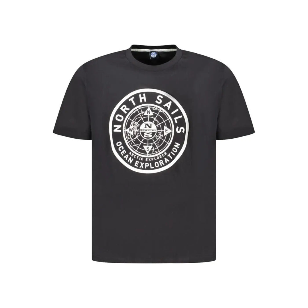 North Sails Black Cotton Men’s T-shirt