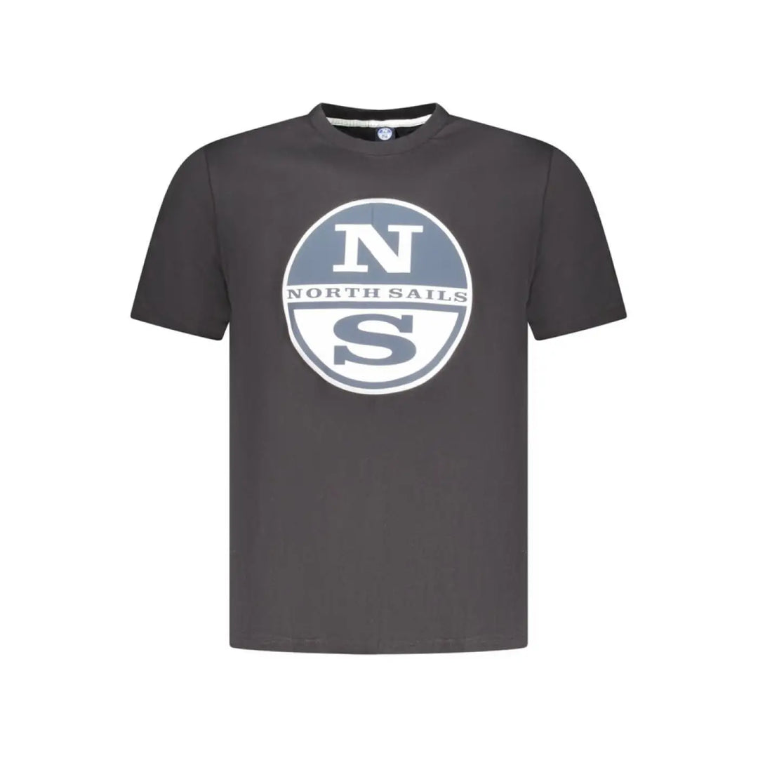 North Sails Black Cotton Men’s T-shirt