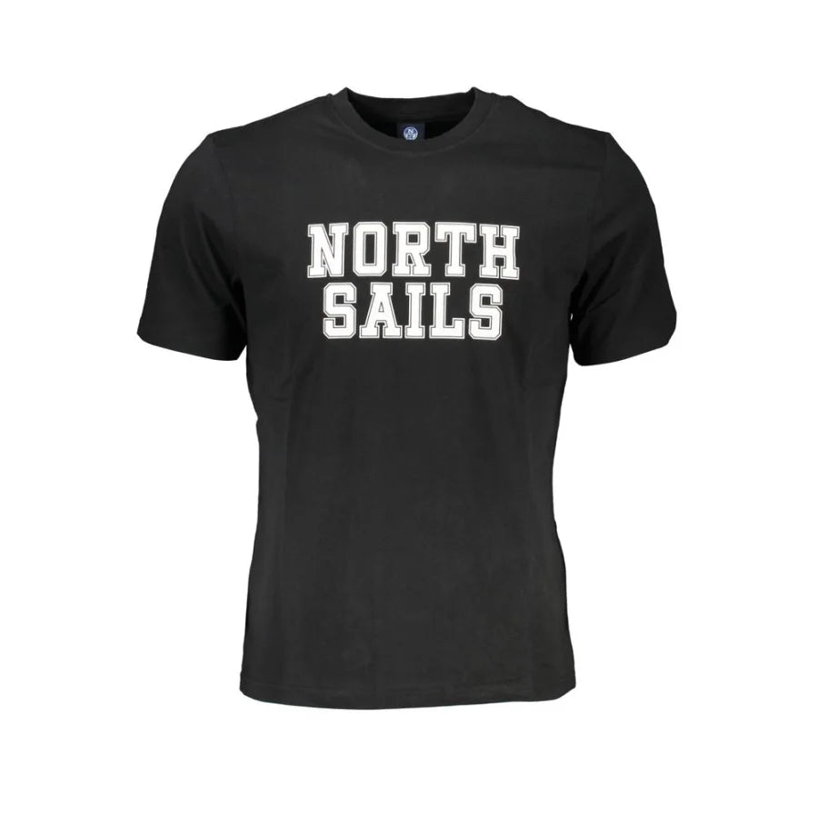 North Sails Black Cotton Men’s T-Shirt
