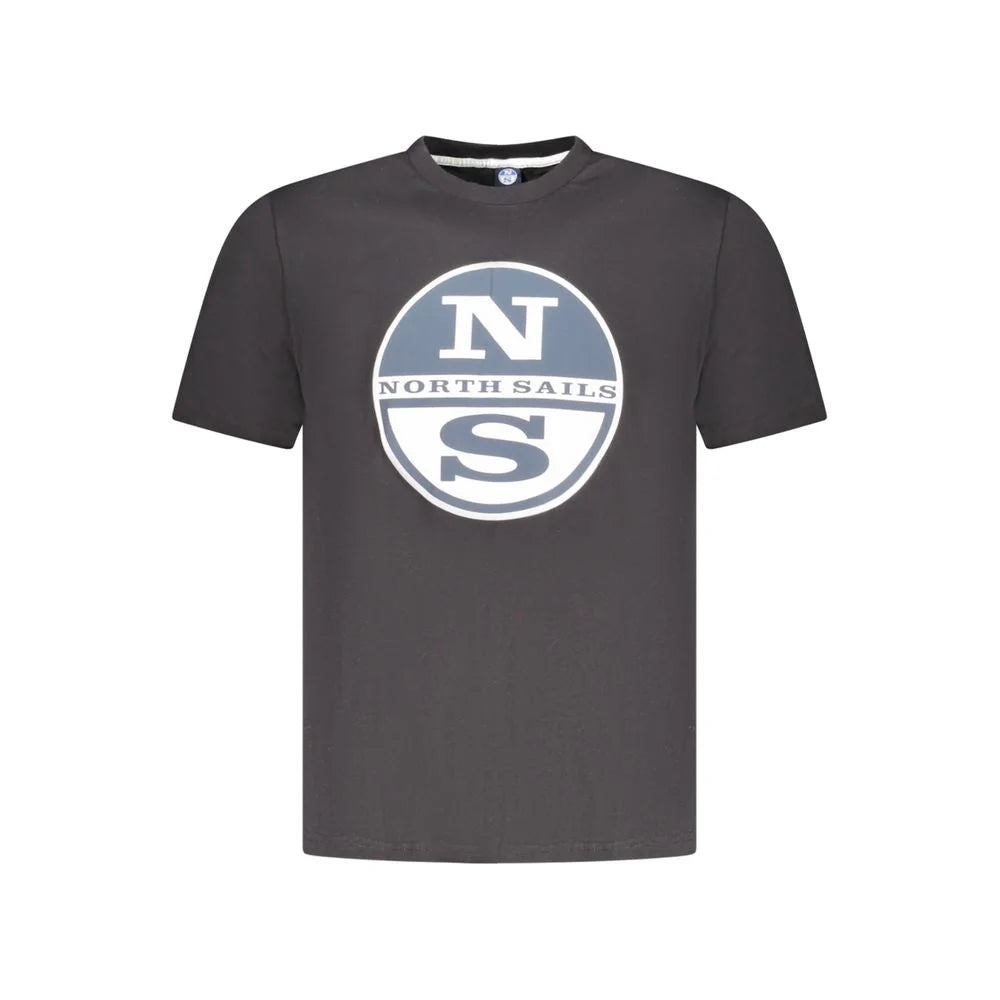 North Sails Black Cotton Men’s T-Shirt
