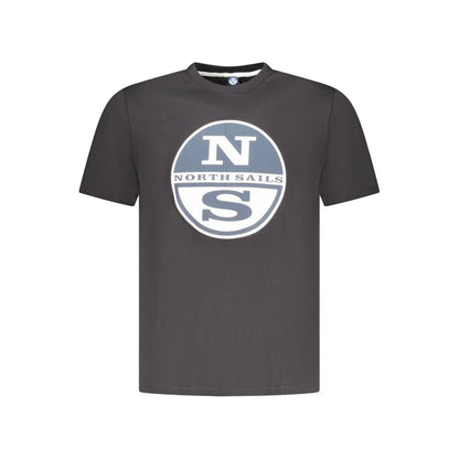 North Sails Black Cotton Men’s T-Shirt