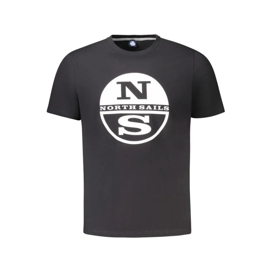North Sails Black Cotton Men’s T-Shirt