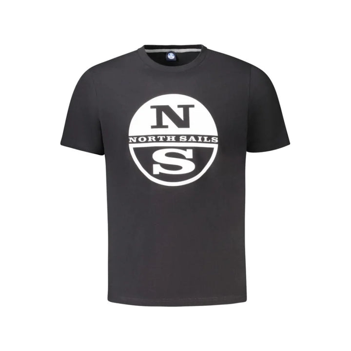 North Sails Black Cotton Men’s T-Shirt