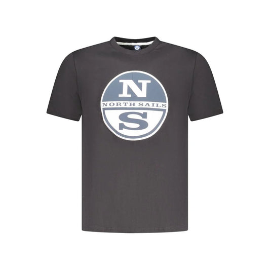 North Sails Black Cotton Men’s T-Shirt