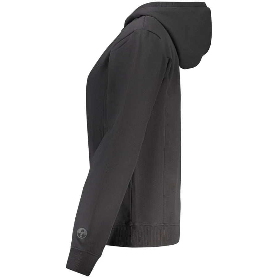 North Sails Black Cotton Women Hoodie