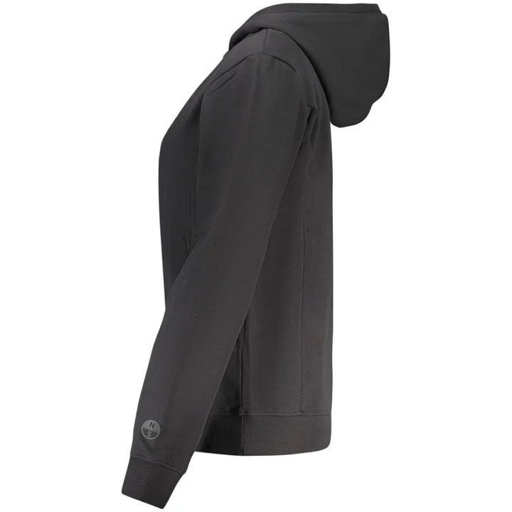 North Sails Black Cotton Women Hoodie