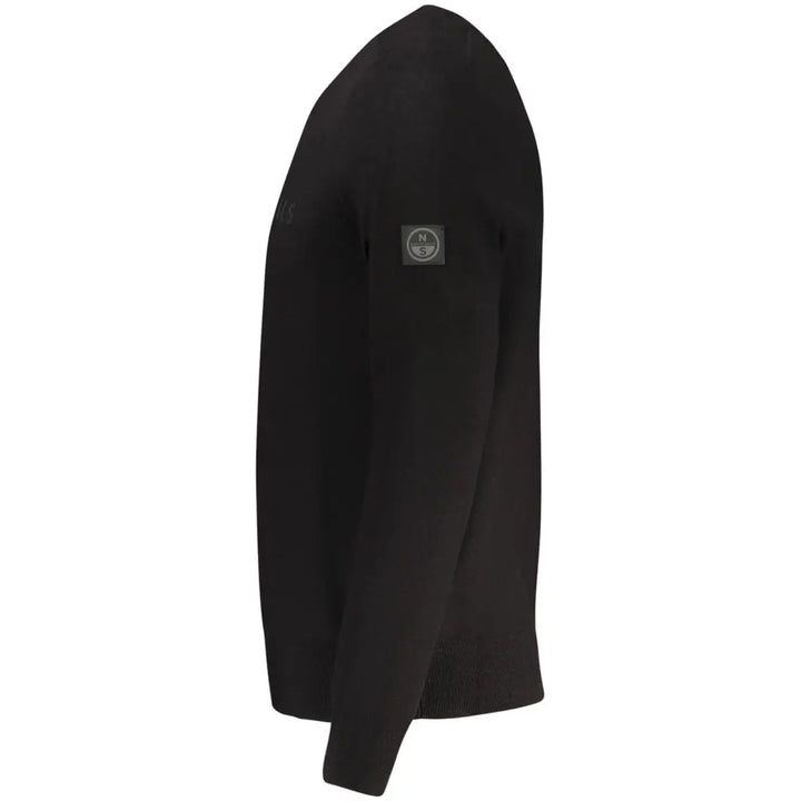 North Sails Black Viscosa Men Sweater