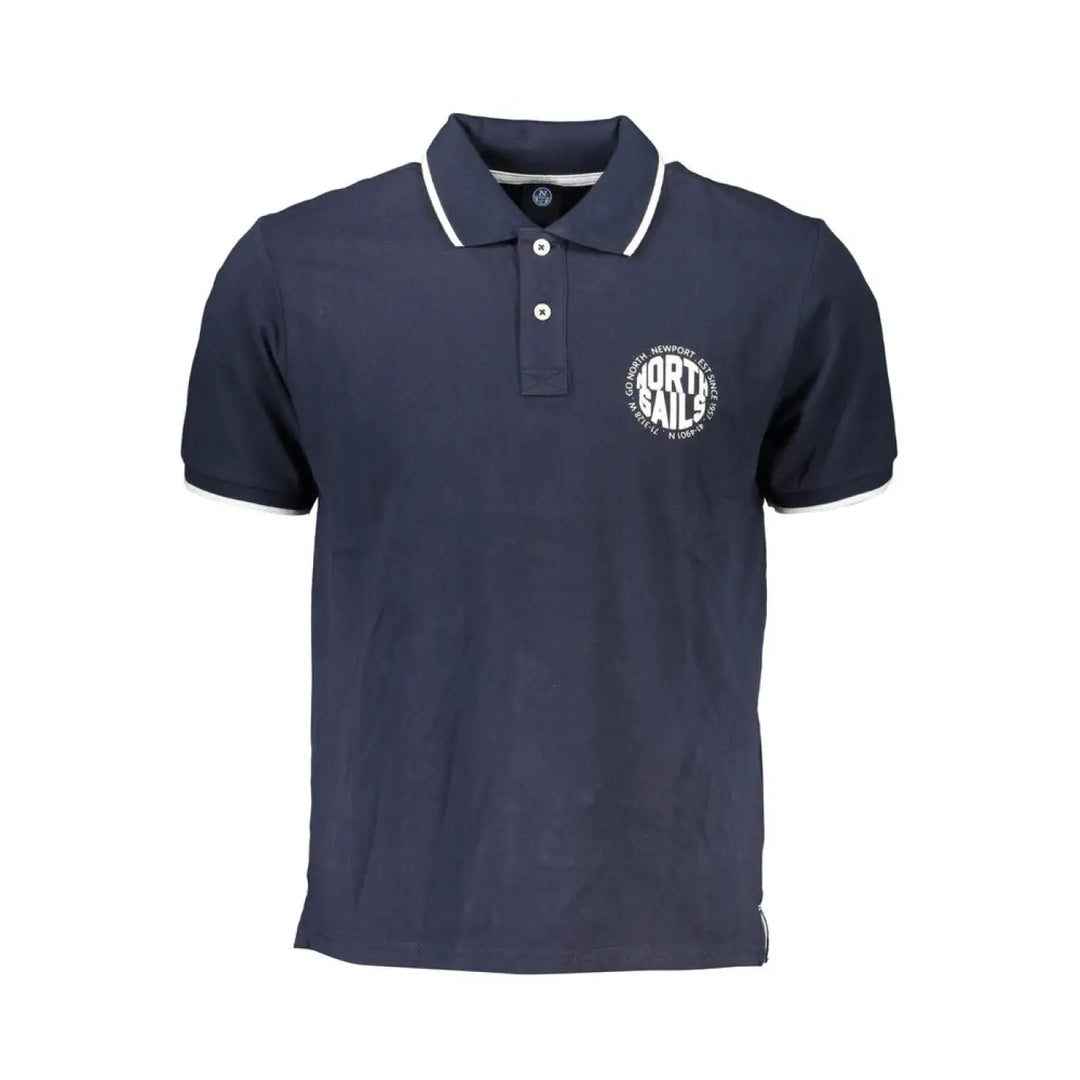 North Sails Blu Cotton Men Polo