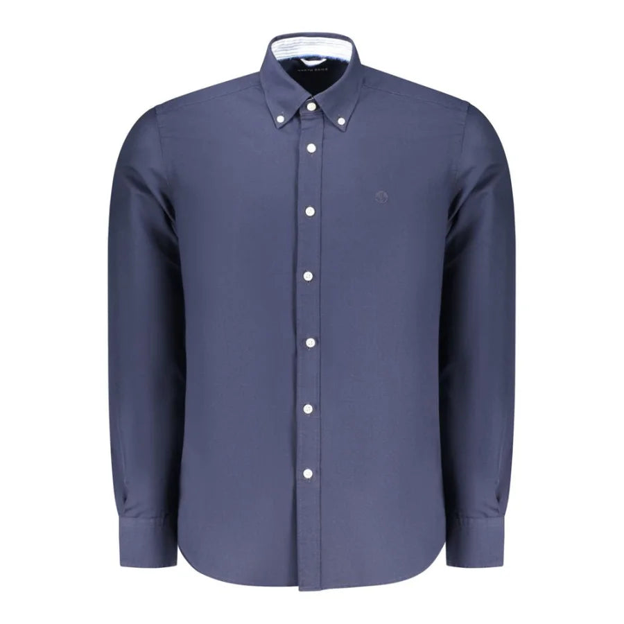 North Sails Blu Cotton Men Shirt
