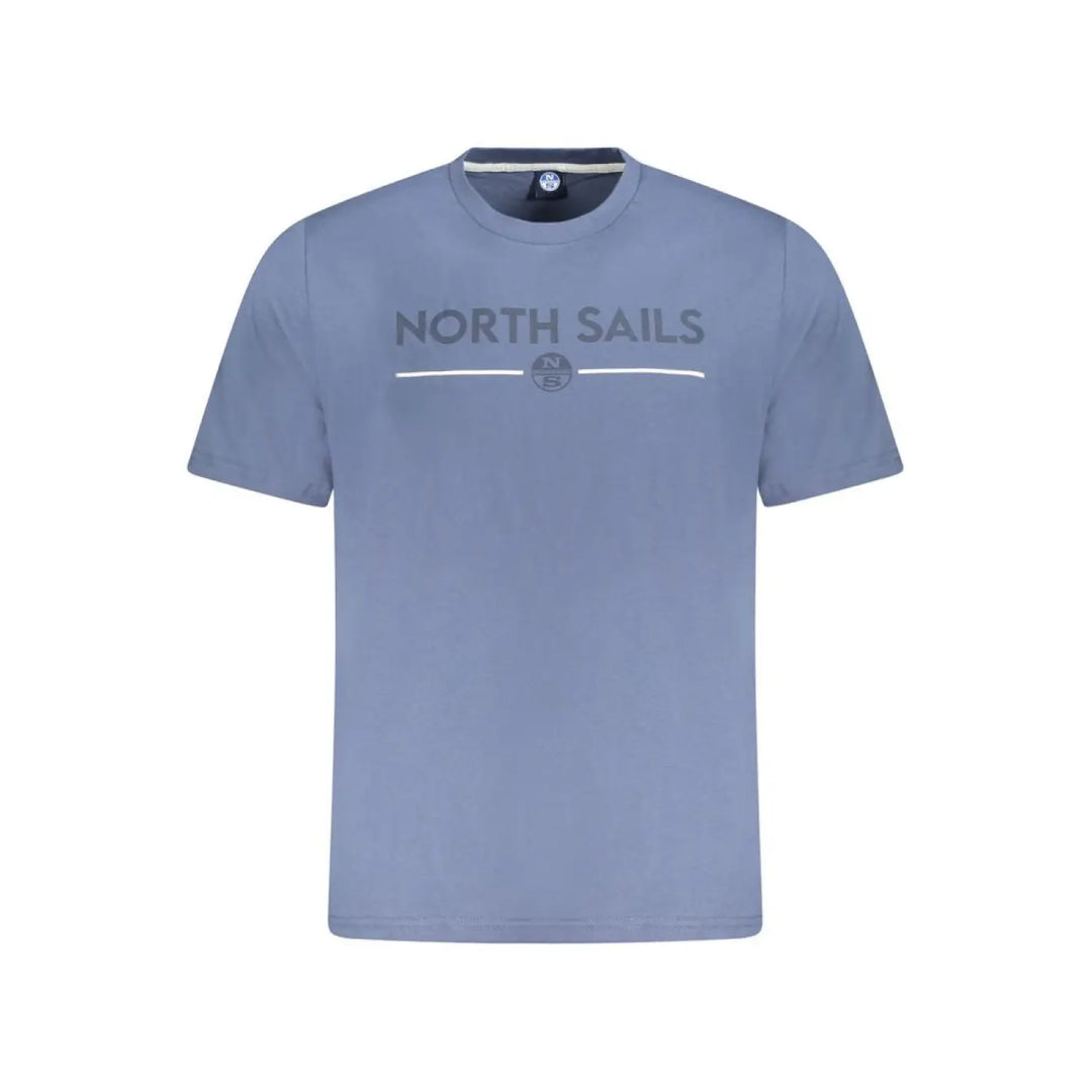 North Sails Blu Cotton Men T-shirt
