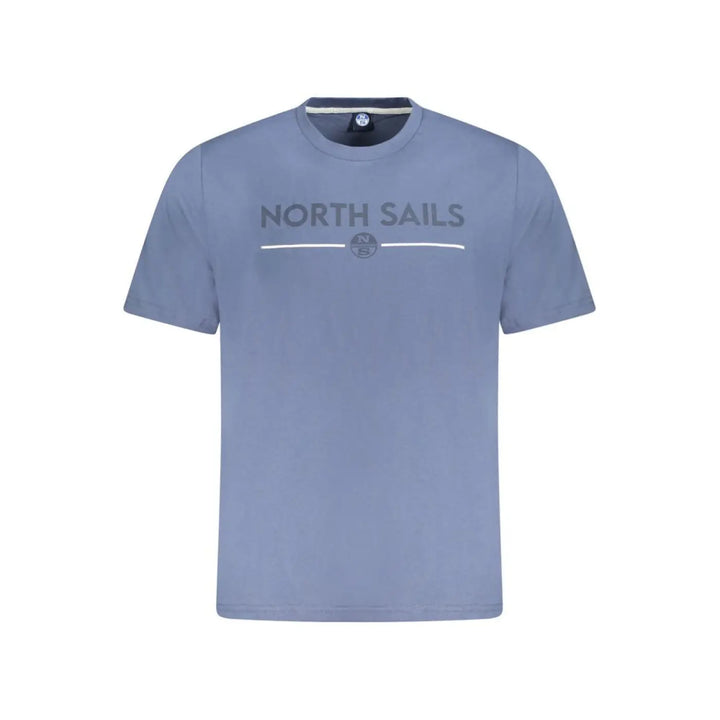 North Sails Blu Cotton Men T-shirt