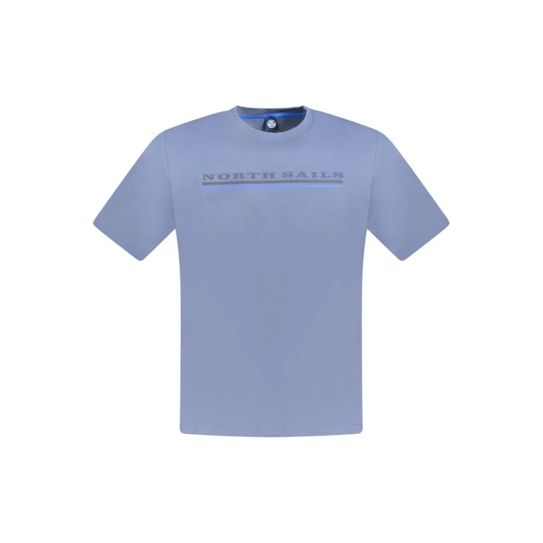 North Sails Blu Cotton Men T-shirt