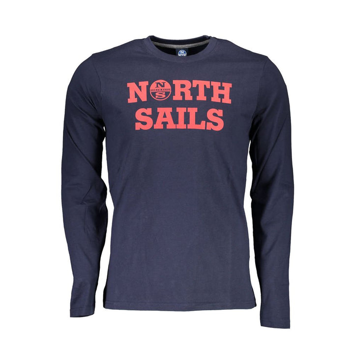 North Sails Blu Cotton Men T-shirt