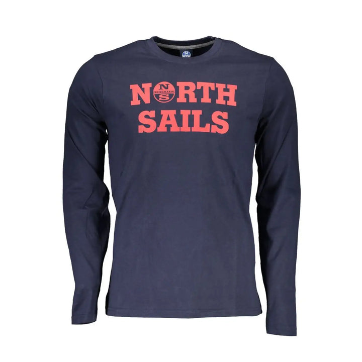 North Sails Blu Cotton Men T-shirt