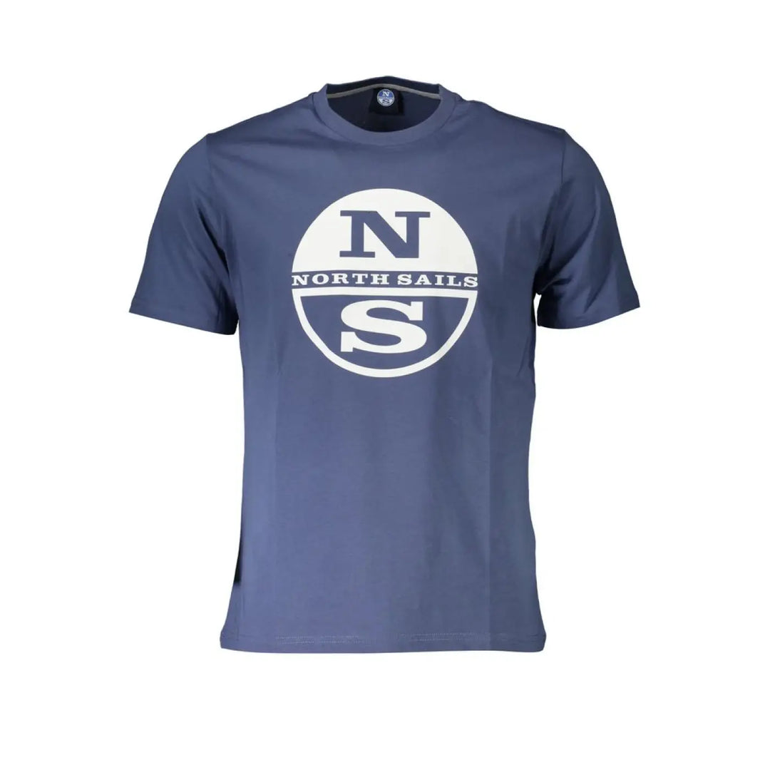 North Sails Blu Cotton Men T-shirt