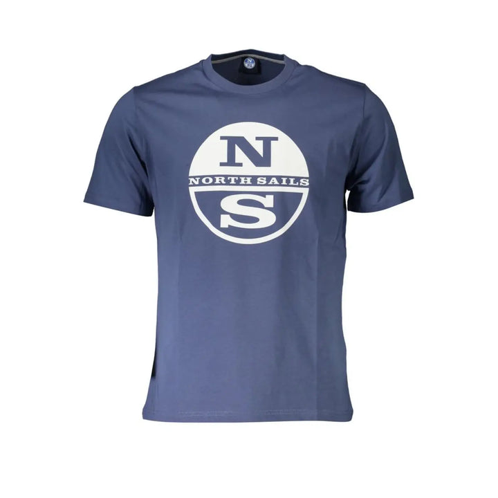 North Sails Blu Cotton Men T-shirt