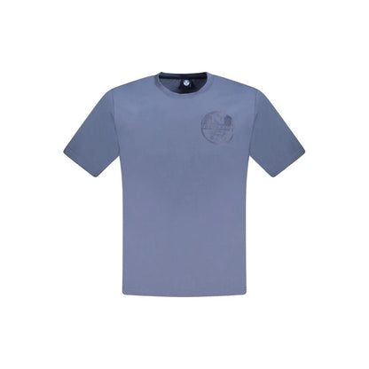 North Sails Blu Cotton Men T-Shirt