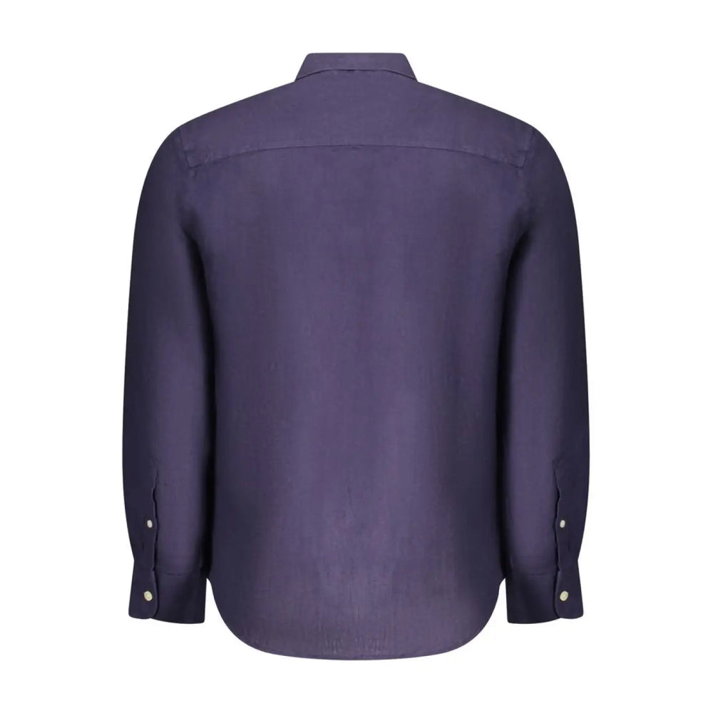 North Sails Blu Linen Men Shirt