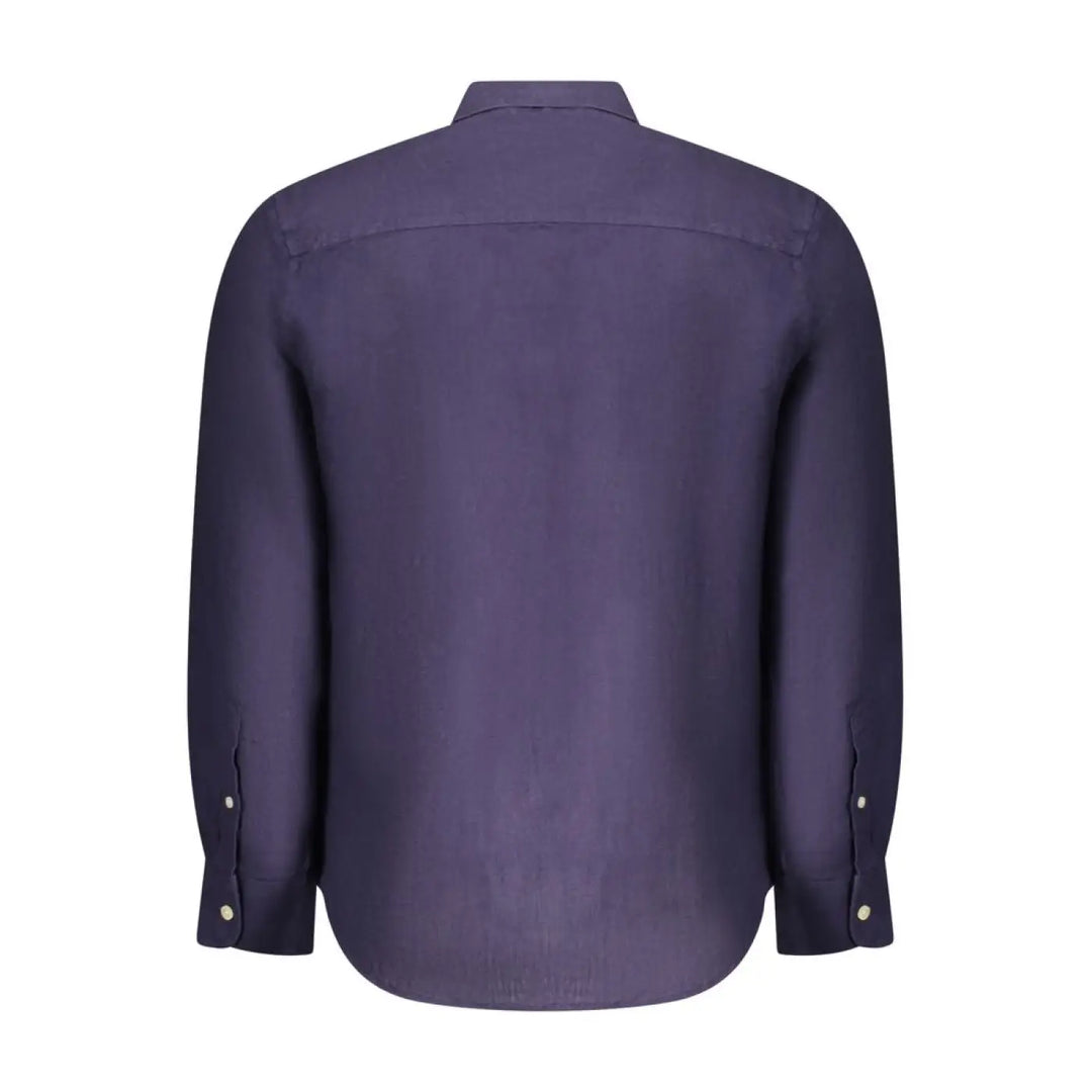 North Sails Blu Linen Men Shirt
