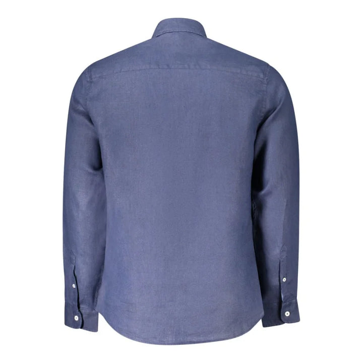 North Sails Blu Linen Men Shirt
