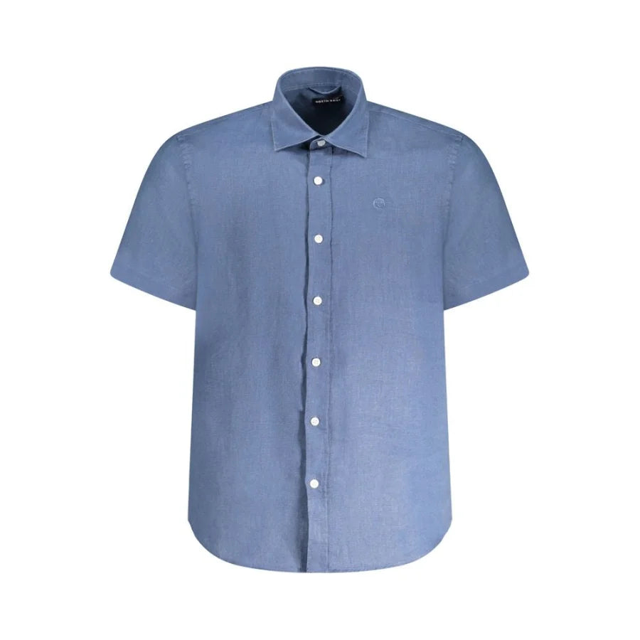 North Sails Blu Linen Men’s Shirt